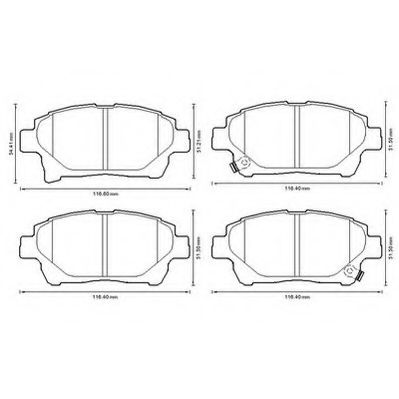Тормозные колодки JURID 572618J