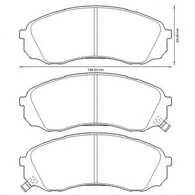 Тормозные колодки JURID 572619J