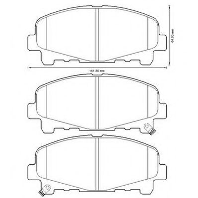 Тормозные колодки JURID 572635J