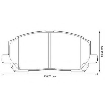 Тормозные колодки JURID 572636J