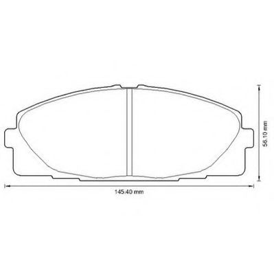 Тормозные колодки JURID 572650J