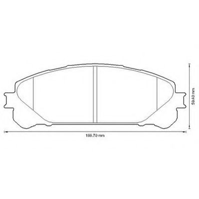 Тормозные колодки JURID 572655J