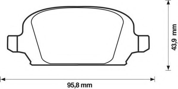 Тормозные колодки JURID 573009J