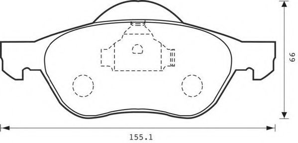 Тормозные колодки JURID 573016J