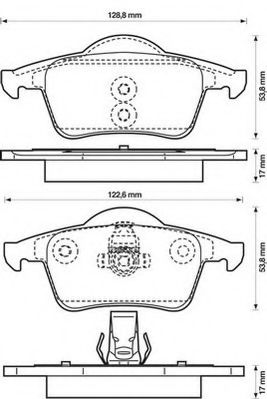 Тормозные колодки JURID 573021J