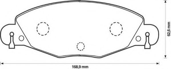 Тормозные колодки JURID 573029J