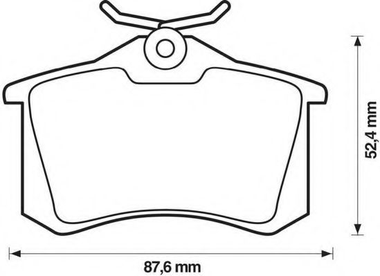 Тормозные колодки JURID 573032J