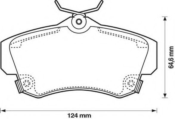 Тормозные колодки JURID 573033J