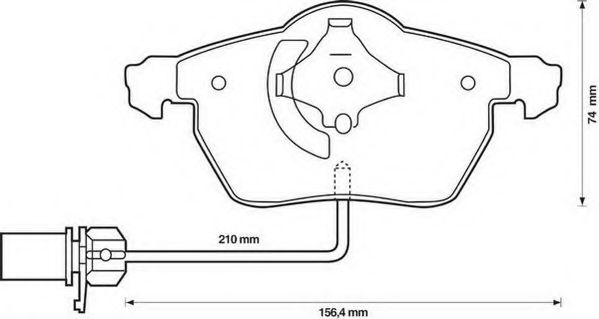 Тормозные колодки JURID 573037J