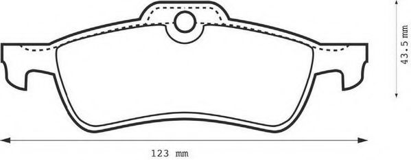 Тормозные колодки JURID 573056J