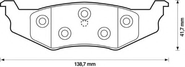 Тормозные колодки JURID 573069J