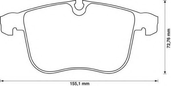 Тормозные колодки JURID 573090J