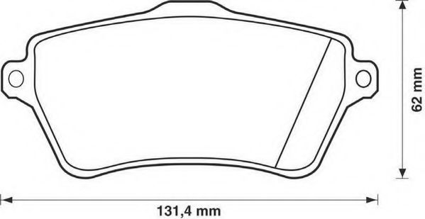 Тормозные колодки JURID 573102J