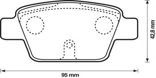 Тормозные колодки JURID 573105J