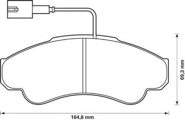 Тормозные колодки JURID 573114J