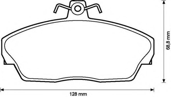 Тормозные колодки JURID 573203J