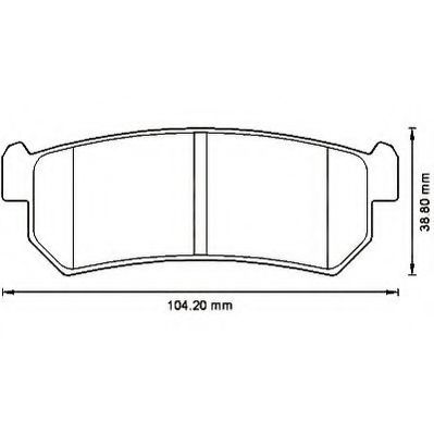 Тормозные колодки JURID 573216J
