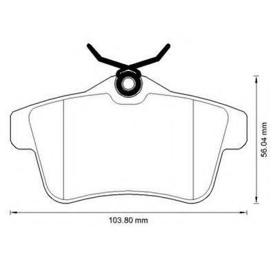 Тормозные колодки JURID 573315J