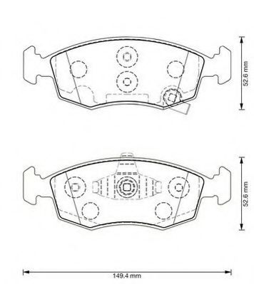 Тормозные колодки JURID 573366J