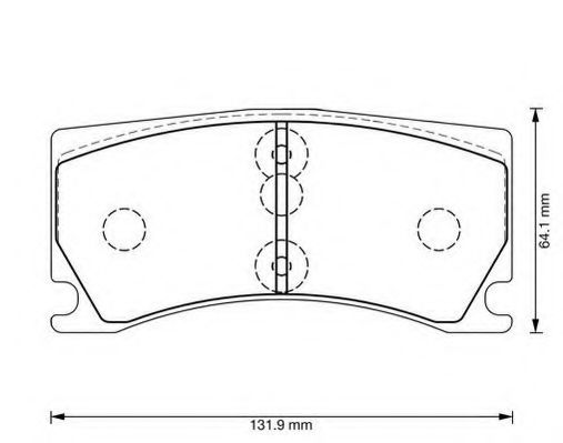 Тормозные колодки JURID 573372J