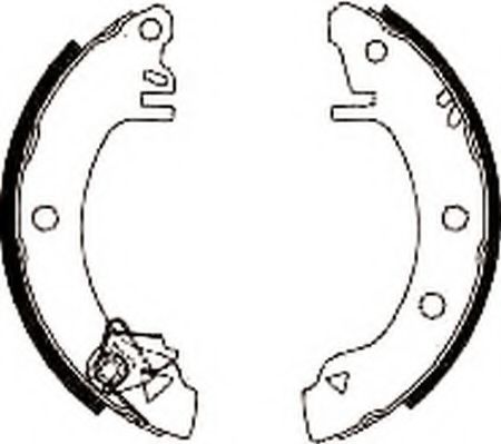 Тормозные колодки барабанные FORD 6159641