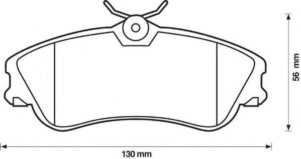 Тормозные колодки JURID 571966JC