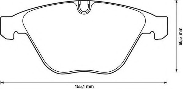 Тормозные колодки JURID 571990JC