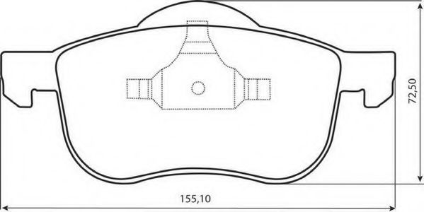 Тормозные колодки JURID 573003JC