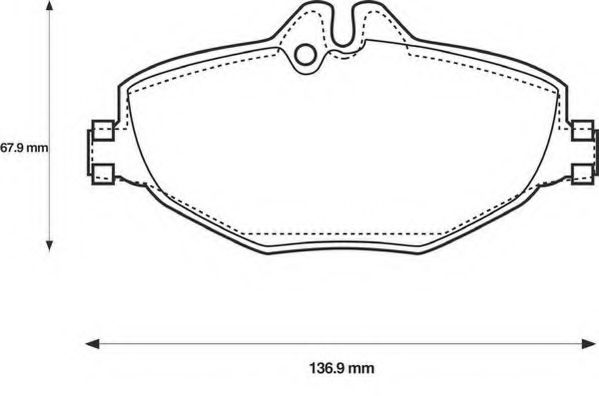 Тормозные колодки JURID 573091JC