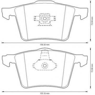 Тормозные колодки JURID 573199JC