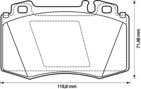 Тормозные колодки JURID 571961J