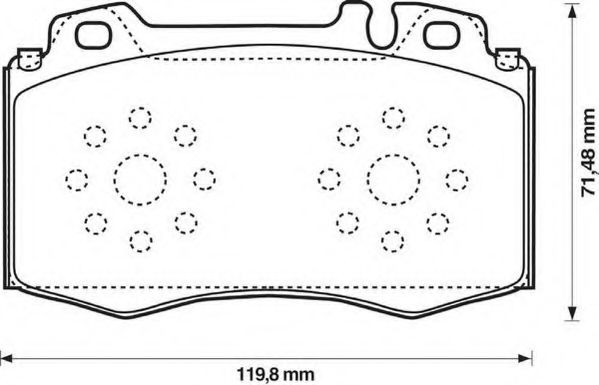 Тормозные колодки JURID 573092J