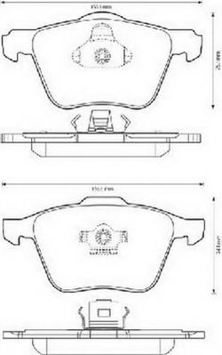 Тормозные колодки JURID 573143J