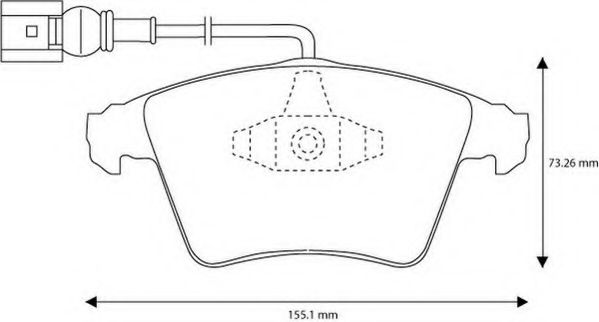 Тормозные колодки JURID 573159J