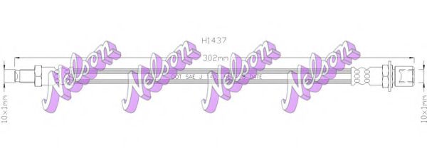 Тормозной шланг brovexnelson H1437