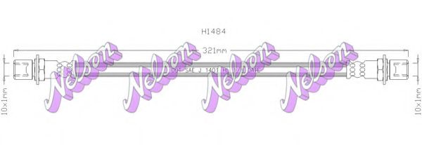 Тормозной шланг brovexnelson H1484