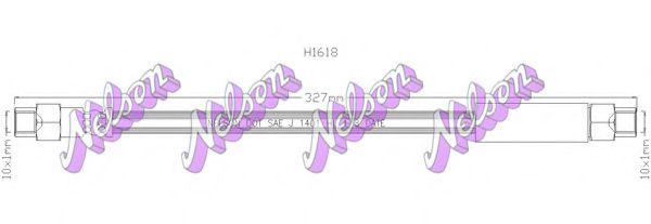 Тормозной шланг brovexnelson H1618