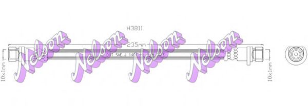 Тормозной шланг brovexnelson H3811