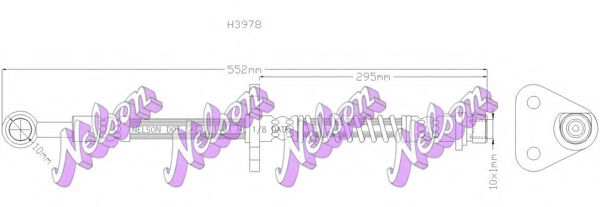 Тормозной шланг brovexnelson H3978Q