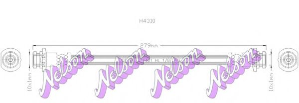 Тормозной шланг brovexnelson H4310