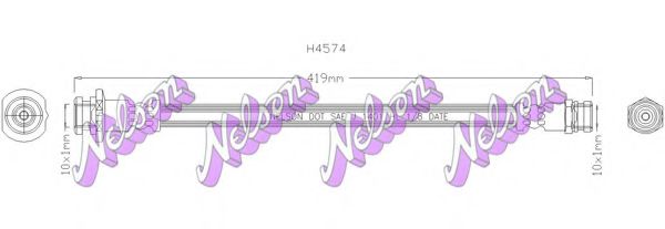 Тормозной шланг brovexnelson H4574