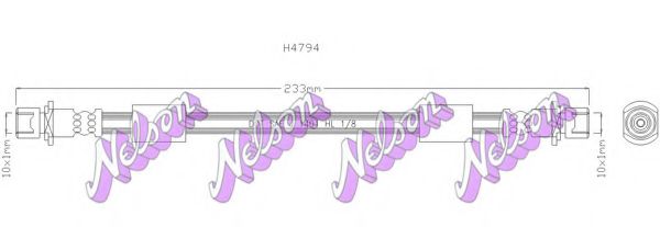Тормозной шланг brovexnelson H4794