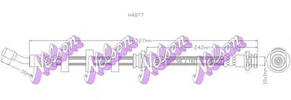 Тормозной шланг brovexnelson H4877