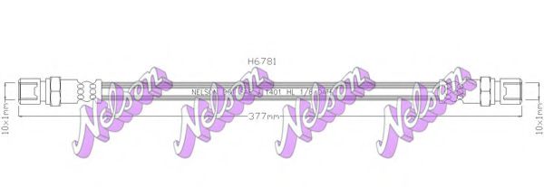 Тормозной шланг brovexnelson H6781