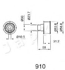 Натяжитель ремня ГРМ JAPKO 45910