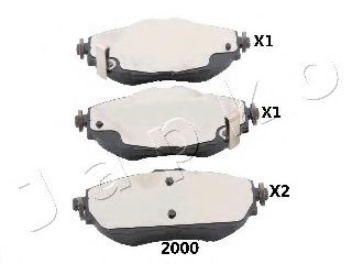 Тормозные колодки JAPKO 502000