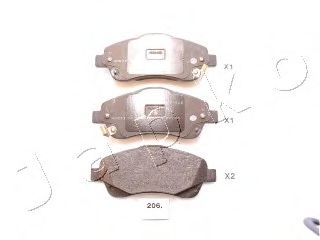 Тормозные колодки JAPKO 50206