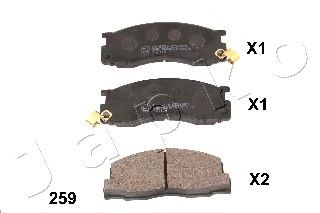 Тормозные колодки JAPKO 50259