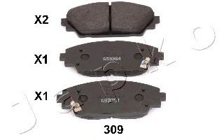 Тормозные колодки JAPKO 50309