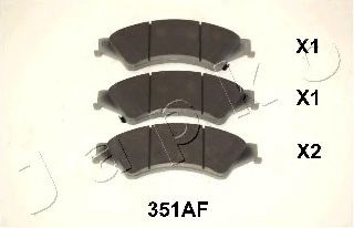 Тормозные колодки JAPKO 50351